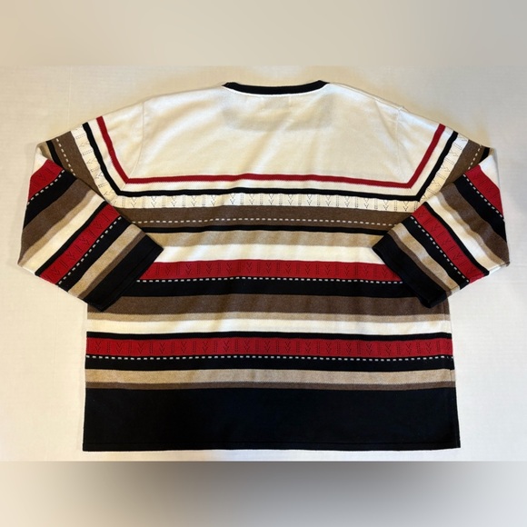 Alfred Dunner 3/4 sleeve striped sweater size 3X - Picture 3 of 4